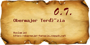 Obermajer Terézia névjegykártya