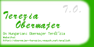 terezia obermajer business card